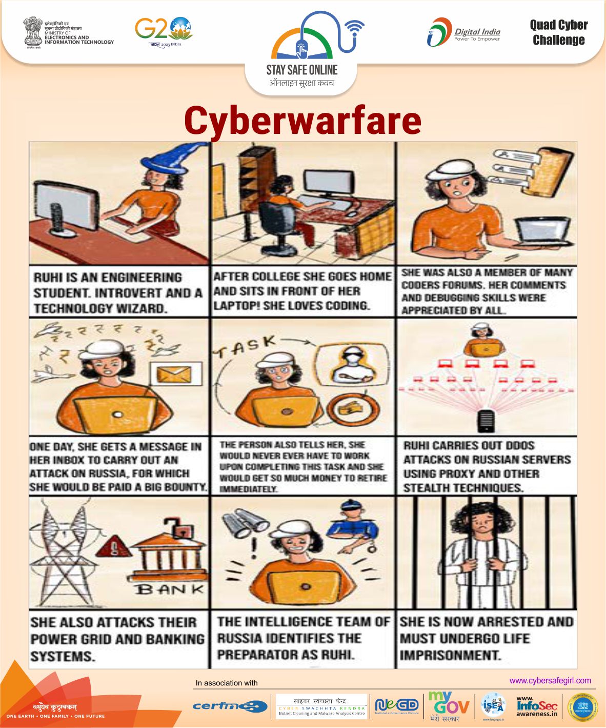 Cyber Safe Girl Story Board - Oct17