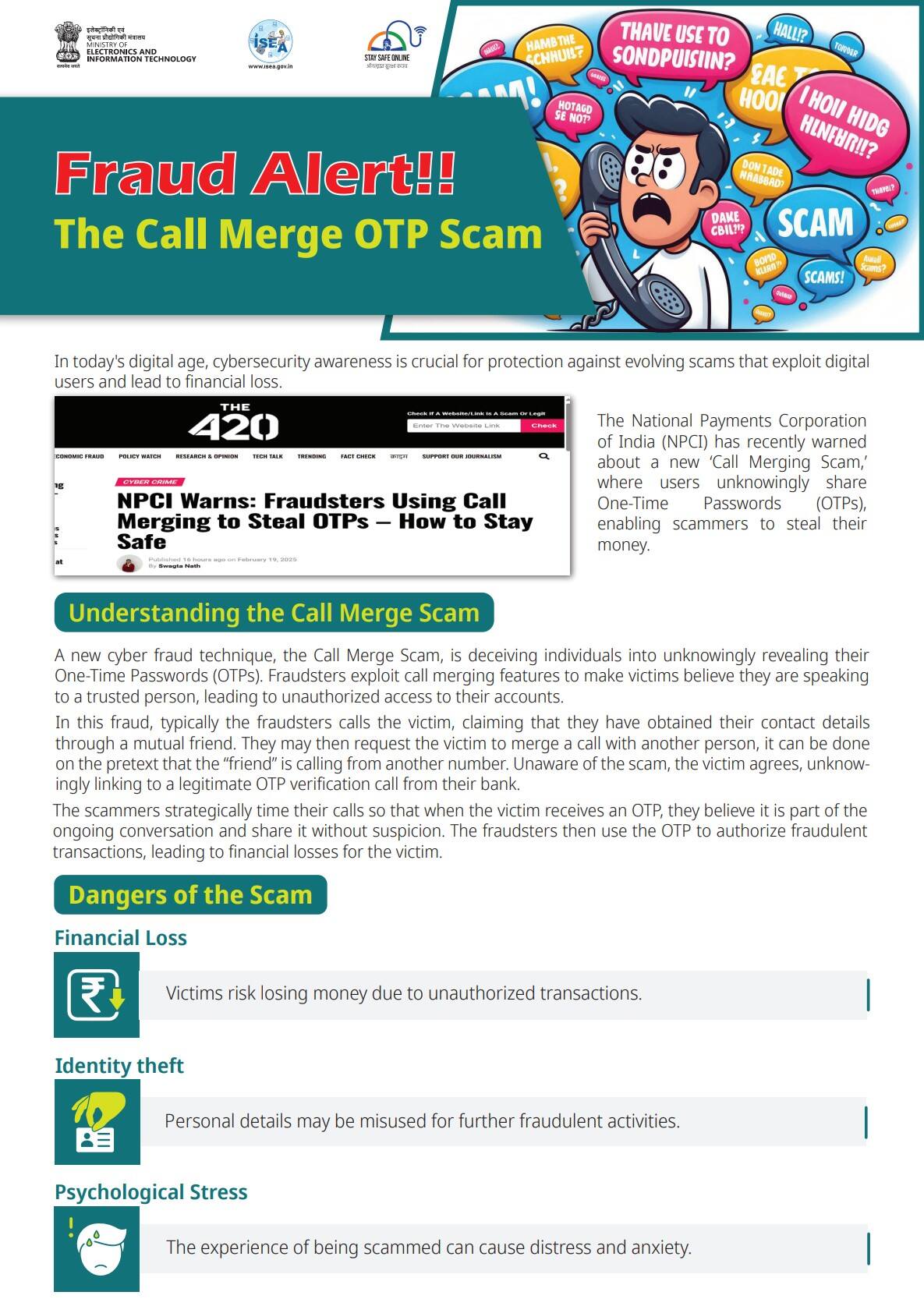 The Call Merge OTP Scam